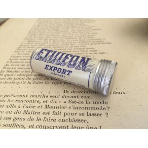 画像1: フランス アンティーク 筒型の小さなアルミ缶